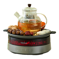 Glasslock/三光云彩 GE-HI03CC 仿真火焰 电陶炉煮茶器+烤网+茶壶 0.8L
