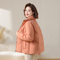 雪中飞五折服饰2025秋女士款短款羽绒服立领保暖简约 绯烟橙|2089 XS /155/80A