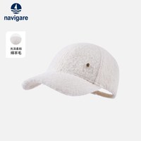 Navigare意大利小帆船25秋冬羊羔绒棒球帽保暖休闲百搭鸭舌帽