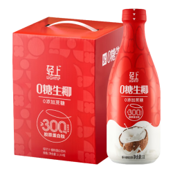 轻上 0糖生椰原味植物蛋白饮料 1L×4瓶