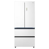 美的 BCD-526WUFGPZMA 60cm纯平全嵌式法式多门冰箱 弦影白 526L