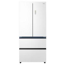 美的 BCD-526WUFGPZMA 60cm纯平全嵌式法式多门冰箱 弦影白 526L