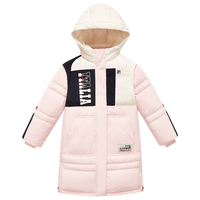  FILA/斐乐 保暖 女童长款羽绒服 连帽
