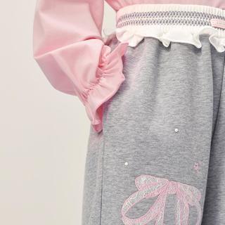  Mini Peace 蝴蝶结 女童运动裤