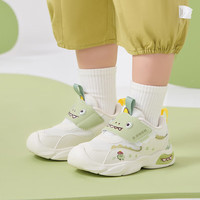 B.Duck【5折】B.Duck小黄鸭童鞋2025春季新款宝宝学步鞋男童舒适透气休 米绿 24 码 适合脚长14.4-14.9cm