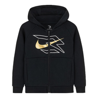 NIKE 童装男童开襟连帽卫衣25春季纯棉红色拜年服儿童上衣