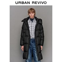  URBAN REVIVO 超宽松 男士羽绒服  黑色 M