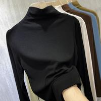 帕兰朵 秋冬叠穿【天鹅颈自带香氛】半高领打底衫女内搭高级感可外穿洋气