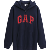 Gap 男士Logo印花宽松抓绒连帽卫衣 786930