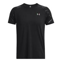 安德玛（UNDERARMOUR）短袖男子春夏COOLSWITCH训练服透气半袖跑步运动T恤 1376790-001黑色/肩部有暗纹 M