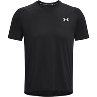 安德玛（UNDERARMOUR）短袖男子春夏COOLSWITCH训练服透气半袖跑步运动T恤 1371129-001黑色/定型下摆 L