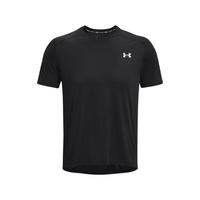 安德玛（UNDERARMOUR）短袖男子春夏COOLSWITCH训练服透气半袖跑步运动T恤 1371129-001黑色/定型下摆 2XL XXL