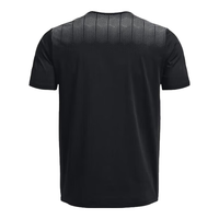 安德玛（UNDERARMOUR）短袖男子春夏COOLSWITCH训练服透气半袖跑步运动T恤 1376785-001黑色/干爽透气 2XL XXL