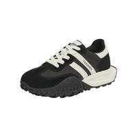 天美意复古厚底阿甘德训鞋女运动板鞋休闲鞋子2024KG008AM4 黑色 36