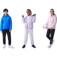 安德玛(Under Armour)【热力羽绒】童装秋冬儿童羽绒服女童轻薄连帽短款外套244106175 白色 130cm