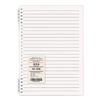 四季年华不硌手B5活页本纸可拆卸笔记本子考研方格网格记事记录可拆替芯超厚高颜值加厚线圈外壳夹简约 B5/黑&白/4本/横线 无规格