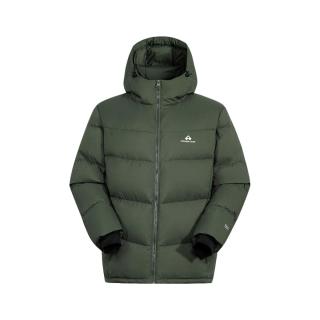拓路者（Pioneer Camp）雪豹羽绒服男800蓬户外运动鹅绒服防风保暖连帽外套 军绿色 2XL  军绿色 |800蓬鹅绒|90%绒子含量