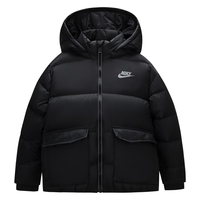 NIKE 耐克童装男童羽绒服新年红色拜年服保暖舒适儿童上衣外套 正黑色 140 /68(S)