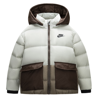 NIKE 耐克童装男童羽绒服新年红色拜年服保暖舒适儿童上衣外套 桦树白 160 /80(XL)