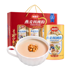 福事多 燕麦核桃粉1kg年货礼盒过年营养春节老人 燕麦核桃粉礼盒1000g