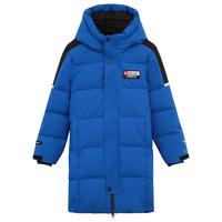 探路者（TOREAD） 儿童羽绒服男女中大童装冬季防风长款外套大衣潮 数码蓝 140