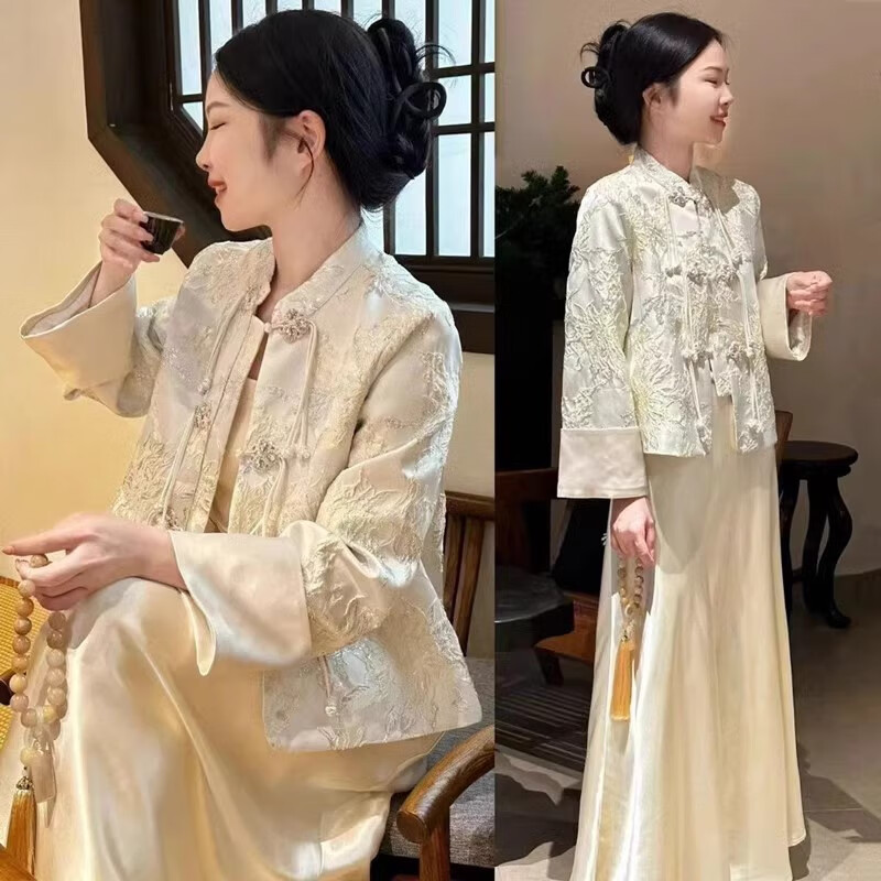  Oudihui/欧迪惠 国风 女士连衣裙套装