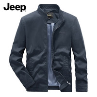  Jeep/吉普 防风保暖 男士夹克  深蓝 M