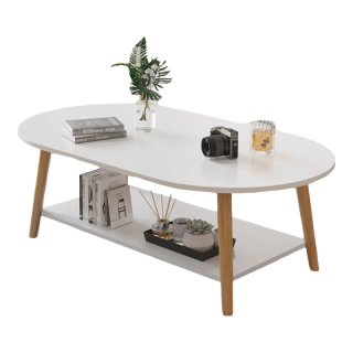 修乐 茶几客厅家用简约现代小户型茶台简易卧室出租屋创意多功能小桌子 暖白色100cm