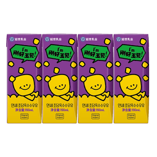 延世牧场190ml香蕉草莓风味早餐奶儿童奶甜奶 【190ml*4支】玉米【热销】