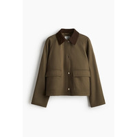 HM女装短外套冬季法式慵懒风巴恩风户外工装夹克1288081 165/96