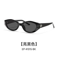 目戲 窄框太阳镜女士防紫外线猫眼墨镜女