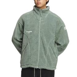 adidas 纯色标贴Logo 运动休闲外套