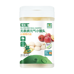 敏星 无蛋奶小馒头无小麦无麸质饼干马铃薯休闲零食送敏宝婴儿童辅食谱 山楂鸡内金味64g