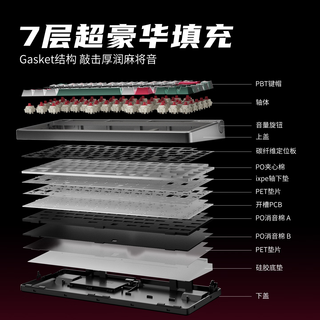  HP/惠普 三模gasket客制化 机械键盘  星星矢轴 海盐星 RGB