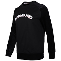 adidas NEO 女款舒适简约时尚运动服宽松圆领卫衣套头衫