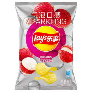 乐事 清新甜荔气泡水味 40g 袋装 薯片