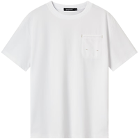 gxgjeans 简约个性口袋 男士T恤 2XL (185) 白色