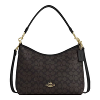 COACH 女士大号手提单肩斜挎包流浪包PVC配皮CV975IMXAQ