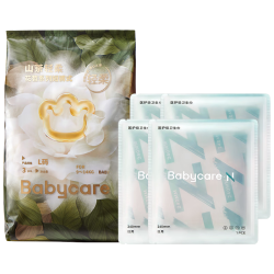 babycare 山茶轻柔婴儿拉拉裤 L码3片+小N卫生巾240mm×1片×4包