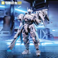 启蒙积木玩具王者荣耀夏侯惇巨型机甲手办圣诞男