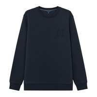 诺帝卡（NAUTICA）【商场同款】男装秋冬款棉纺磨毛加绒保暖圆领卫衣男KO3402 中花灰03E L