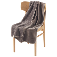 MUJI可两面使用的 雪尼尔毛毯 毯子盖毯 披肩办公室午睡午休