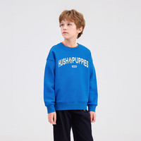 暇步士（Hush Puppies）童装儿童男女童2026年春季色彩纷呈自在随心休闲萌趣卫衣 宝蓝 110 cm
