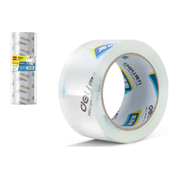 得力 高品质高透明封箱胶带打包胶带 48mm*100y*50um(91.4m/卷) 48卷