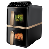 飞利浦 空气炸锅家用2025免翻面多功能双仓电炸锅大容量NA462