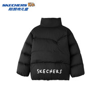  SKECHERS/斯凯奇 联名款 儿童羽绒服  165 充绒量173.2g 碳黑 /0018