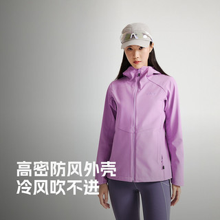 探路者软壳衣户外登山徒步防泼水防风休闲外套男女 黑色-女款-TAEEAN92014 S