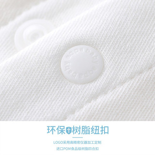 aqpa婴儿长袖爬爬服春秋男女宝宝四季打底内衣婴儿连体衣保暖 天蓝片印萌宝宝 66cm