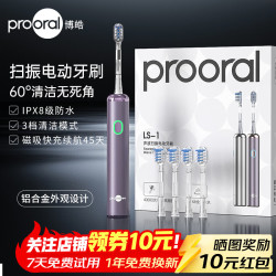 博皓 扫振用电动牙刷 含刷头4个