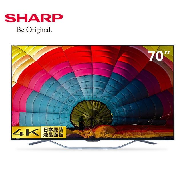 SHARP 70英寸日本进口屏幕4K超高清HDR 智能语音网络电视
